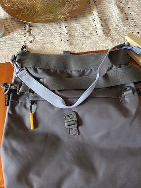 SHERPANI Gray and Lavendar Shoulder Bag